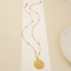 Wholesale Light Luxury Geometric Stainless Steel Stamped Necklace And Earrings Set For Women