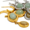 Wholesale Light Luxury Geometric Stainless Steel Vacuum Plated Earrings For Women
