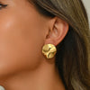 Wholesale Light Luxury Geometric Stamped Stainless Steel Earrings For Women