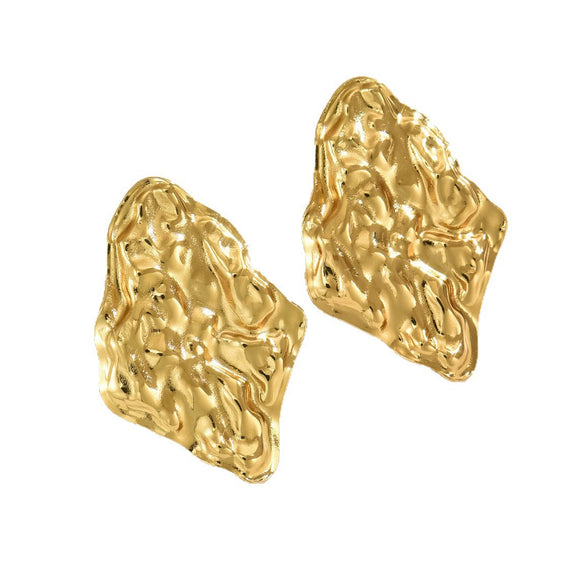 Wholesale Light Luxury Geometric Stamped Stainless Steel Earrings For Women