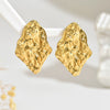 Wholesale Light Luxury Geometric Stamped Stainless Steel Earrings For Women