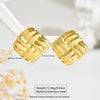 Wholesale Light Luxury Geometric Stamped Stainless Steel Earrings For Women