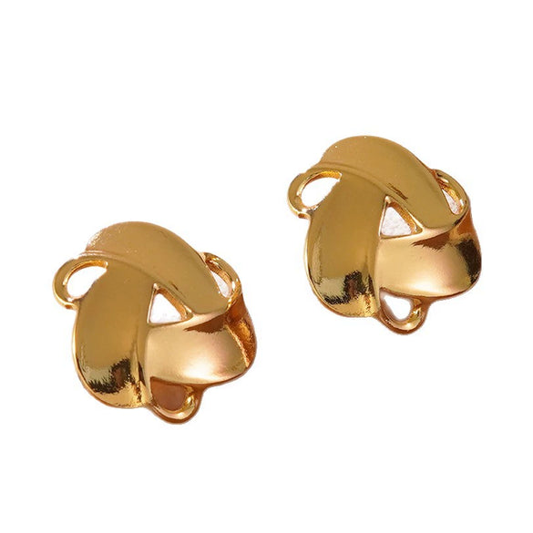 Wholesale Light Luxury Geometric Stamped Stainless Steel Earrings For Women