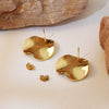 Wholesale Light Luxury Geometric Stamped Stainless Steel Earrings For Women
