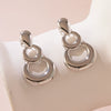 Wholesale Light Luxury Geometric Stamped Stainless Steel Earrings For Women