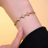 Wholesale Light Luxury Geometric Star Zircon Bracelet Set With Diamonds For Women Made Of Titanium Steel