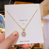 Wholesale Light Luxury Geometric Titanium Steel And Copper Electroplated Round Pendant Necklace For Women