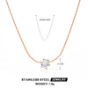 Wholesale Light Luxury Geometric Titanium Steel Diamond Pendant Necklace For Women With Electroplating