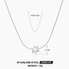Wholesale Light Luxury Geometric Titanium Steel Diamond Pendant Necklace For Women With Electroplating