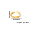 Wholesale Light Luxury Geometric Titanium Steel Electroplated Irregular Multi Layer Women's Ring