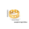 Wholesale Light Luxury Geometric Titanium Steel Electroplated Irregular Multi Layer Women's Ring