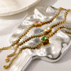 Wholesale Light Luxury Geometric Vacuum Plated Stainless Steel Women's Bracelet