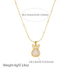 Wholesale Light Luxury Goldplated Stainless Steel Animal Zodiac Pendant Bamboo Chain Necklace For Women