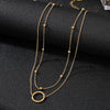 Wholesale Light Luxury Goldplated Stainless Steel Insectpatterned Ochain Necklace