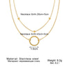 Wholesale Light Luxury Goldplated Stainless Steel Insectpatterned Ochain Necklace