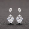 Wholesale Light Luxury Heartshaped Copper Earrings For Women With Geometric Design