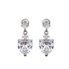Wholesale Light Luxury Heartshaped Copper Earrings For Women With Geometric Design