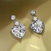 Wholesale Light Luxury Heartshaped Copper Earrings For Women With Geometric Design