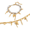 Wholesale Light Luxury High End Sense Bracelet Stainless Steel Jewelry Stacked Wear Love Chain With Geometric Pattern Electroplated For Women