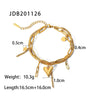 Wholesale Light Luxury High End Sense Bracelet Stainless Steel Jewelry Stacked Wear Love Chain With Geometric Pattern Electroplated For Women