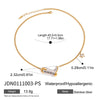 Wholesale Light Luxury High End Titanium Steel And Stainless Steel Necklace With Geometric Design And Electroplating For Women