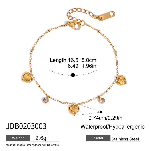 Wholesale Light Luxury High Sense Love Butterfly Stainless Steel Zircon Bracelet With Geometric Pattern And Electroplating Design For Women