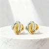Wholesale Light Luxury Highend Geometric Electroplated Stainless Steel Irregular Earrings For Women
