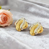 Wholesale Light Luxury Highend Geometric Electroplated Stainless Steel Irregular Earrings For Women