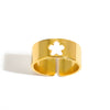 Wholesale Light Luxury Highend Stainless Steel Open Ring With Bow Pattern And Electroplating Retro Hiphop Style