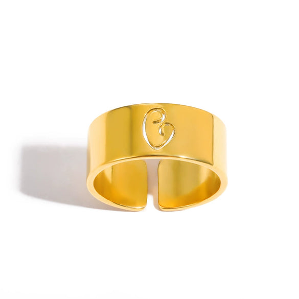 Wholesale Light Luxury Highend Stainless Steel Open Ring With Bow Pattern And Electroplating Retro Hiphop Style