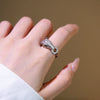 Wholesale Light Luxury Hiphop Leopard Geometric Animal Zodiac Gold Plated Copper Ring For Women