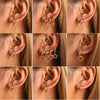 Wholesale Light Luxury Hollow Love Inlaid Zircon Gymbos Earrings For Women Stainless Steel Electroplated Geometric Heart Shape Accessories