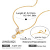 Wholesale Light Luxury Minimalist Geometric Drop Shape Zircon Stainless Steel Plated Jewelry Necklaces And Earrings For Women
