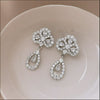 Wholesale Light Luxury Minimalist Zinc Alloy Drop Shape Electroplated Earrings For Women