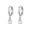 Wholesale Light Luxury Natural Drop Shape Copper Plated With Real Gold Earrings