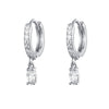 Wholesale Light Luxury Natural Drop Shape Copper Plated With Real Gold Earrings