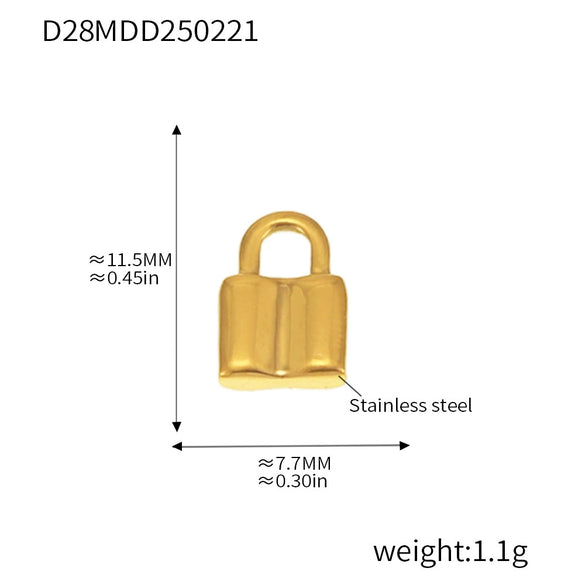 Wholesale Light Luxury Natural Style Stainless Steel Electroplated 18K Real Gold Ferris Wheel Pendant With Heart Flower Animal Zodiac Patterns Jewelry Accessories