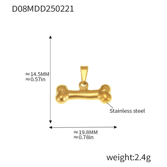 Wholesale Light Luxury Natural Style Stainless Steel Electroplated 18K Real Gold Ferris Wheel Pendant With Heart Flower Animal Zodiac Patterns Jewelry Accessories