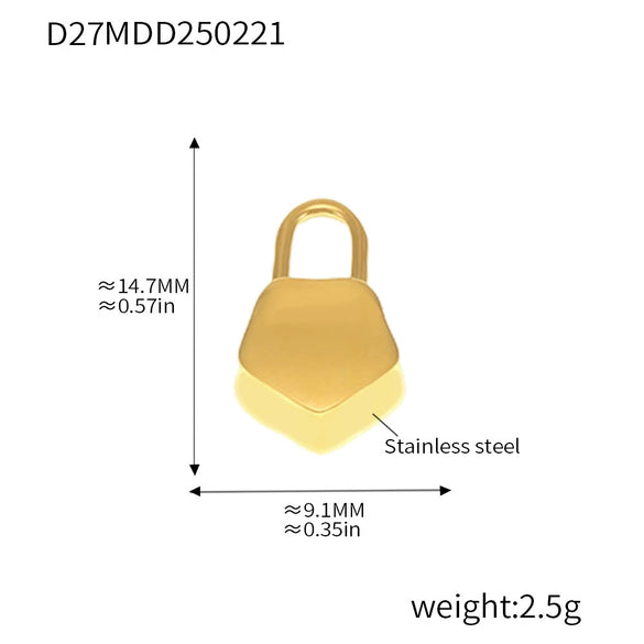 Wholesale Light Luxury Natural Style Stainless Steel Electroplated 18K Real Gold Ferris Wheel Pendant With Heart Flower Animal Zodiac Patterns Jewelry Accessories