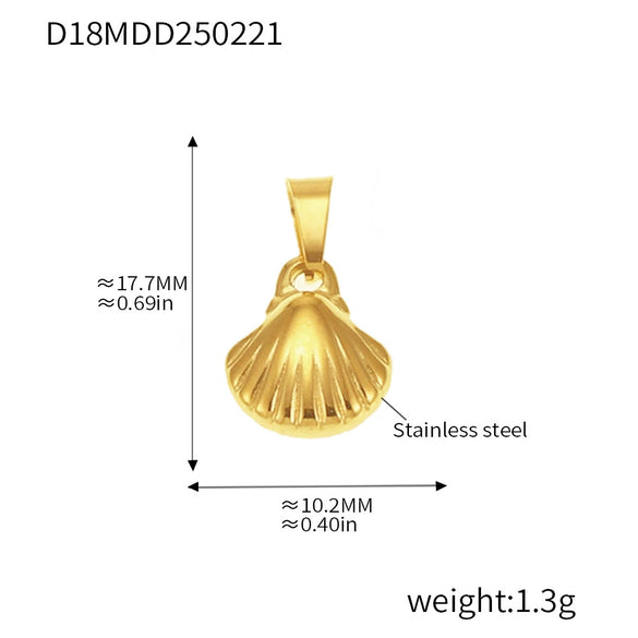 Wholesale Light Luxury Natural Style Stainless Steel Electroplated 18K Real Gold Ferris Wheel Pendant With Heart Flower Animal Zodiac Patterns Jewelry Accessories