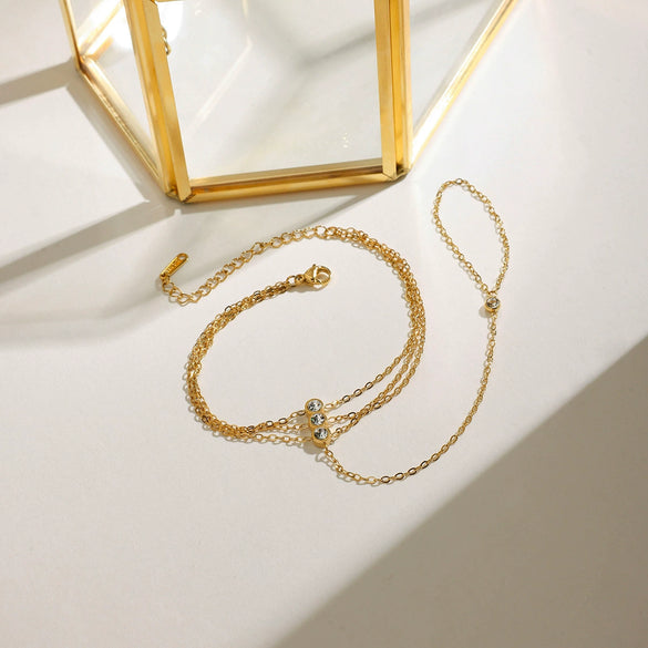 Wholesale Light Luxury Niche Design Feeling Women's Stainless Steel Geometric Bracelet With Electroplating