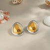 Wholesale Light Luxury Niche Earrings Titanium Steel Geometric Electroplated Jewelry For Women