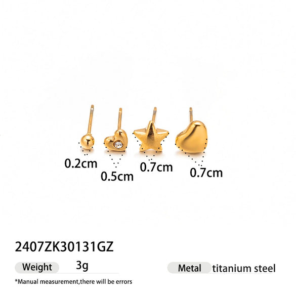 Wholesale Light Luxury Niche Ins Style Minimalist Women's Stainless Steel And Titanium Steel Jewelry Set Goldplated Electroplated Sweater Chain Necklace And Accessories