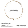 Wholesale Light Luxury Niche Ins Style Minimalist Women's Stainless Steel And Titanium Steel Jewelry Set Goldplated Electroplated Sweater Chain Necklace And Accessories