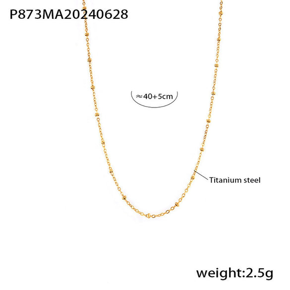 Wholesale Light Luxury Niche 316L Stainless Steel Zircon Multilayer Clavicle Necklace And Bracelet With Electroplating For Women