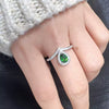 Wholesale Light Luxury Niche Style Vshaped Geometric Silver 925 Sterling Silver Plated 18K Gold Ring Set With Gems Jewelry Accessories