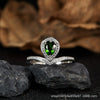 Wholesale Light Luxury Niche Style Vshaped Geometric Silver 925 Sterling Silver Plated 18K Gold Ring Set With Gems Jewelry Accessories