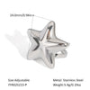Wholesale Light Luxury Niche Titanium Steel Earrings And Ring Suit With Star Sun Moon Clouds Universe Pattern Pvd Furnace Vacuum Real Gold Plating For Women