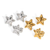 Wholesale Light Luxury Niche Titanium Steel Earrings And Ring Suit With Star Sun Moon Clouds Universe Pattern Pvd Furnace Vacuum Real Gold Plating For Women