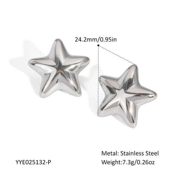 Wholesale Light Luxury Niche Titanium Steel Earrings And Ring Suit With Star Sun Moon Clouds Universe Pattern Pvd Furnace Vacuum Real Gold Plating For Women